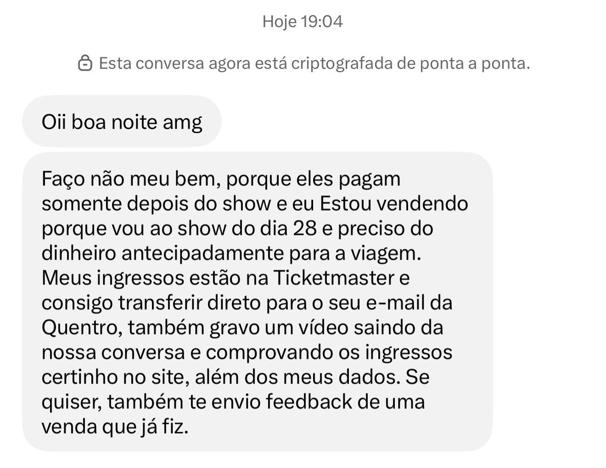 ruelmendes's tweet photo. é exatamente o mesmo texto, mas sao 3 contas diferentes, se tentarem comprar ingresso pro bts e receberem isso, fujam https://t.co/NLQ1hJpic0
