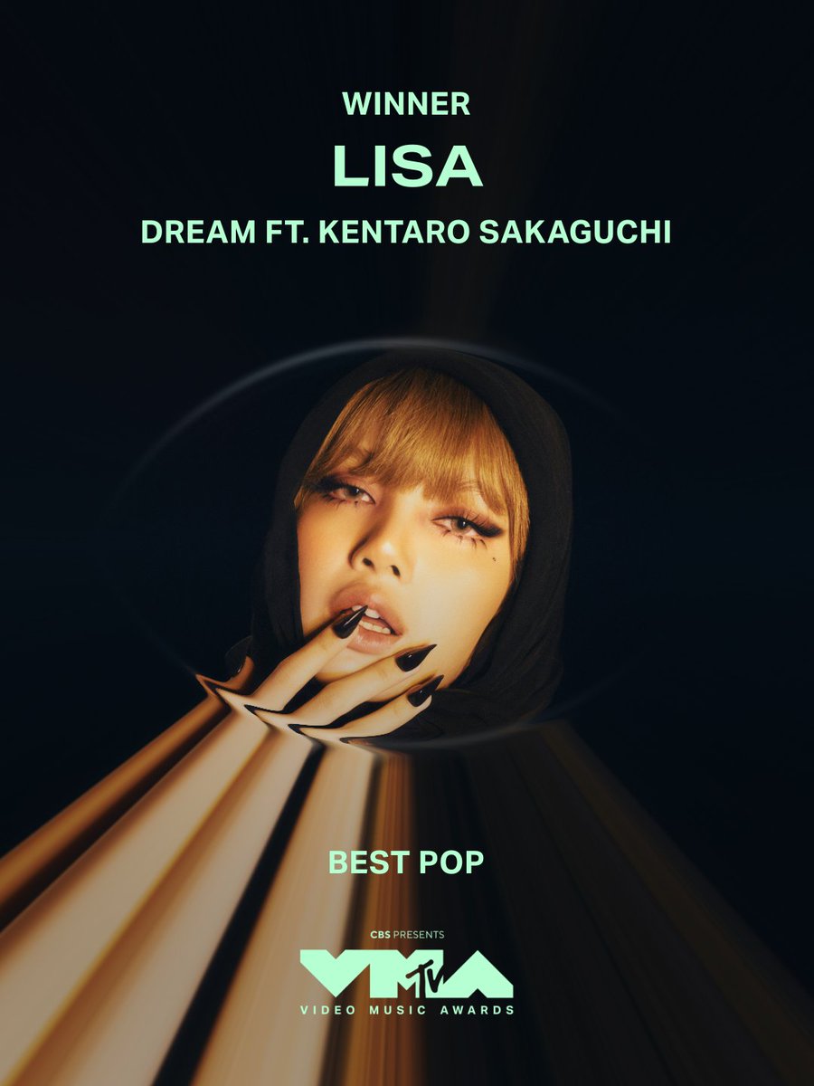 vmas's tweet photo. Best Pop at the 2026 #VMAs goes to... 🚀⭐️ "Dream" by #Lisa ! @wearelloud https://t.co/1ExMO2QD4N