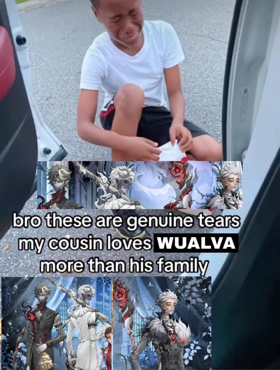 wuaIvamoved's tweet photo. I LOVE YOU WUALVA I LOV YOU SO MUCH 
#wualva #identityv https://t.co/xhPzizmXaU