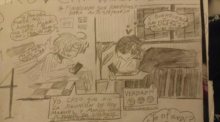 SoloAllertse64's tweet photo. Holaaa, al trabajito de hoy le puse harto empeño, es de un AU que estuve pensándolo harto. ^^

Día 4: amigos online, enemigos IRL #argchiweek2026

#argchi https://t.co/oCmgtiuXhF