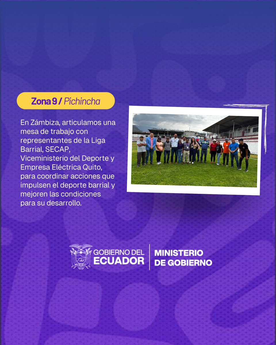 MinGobiernoEc's tweet photo. Te contamos los detalles en #ZonalesEnAcción https://t.co/GJ3Ua47wYe