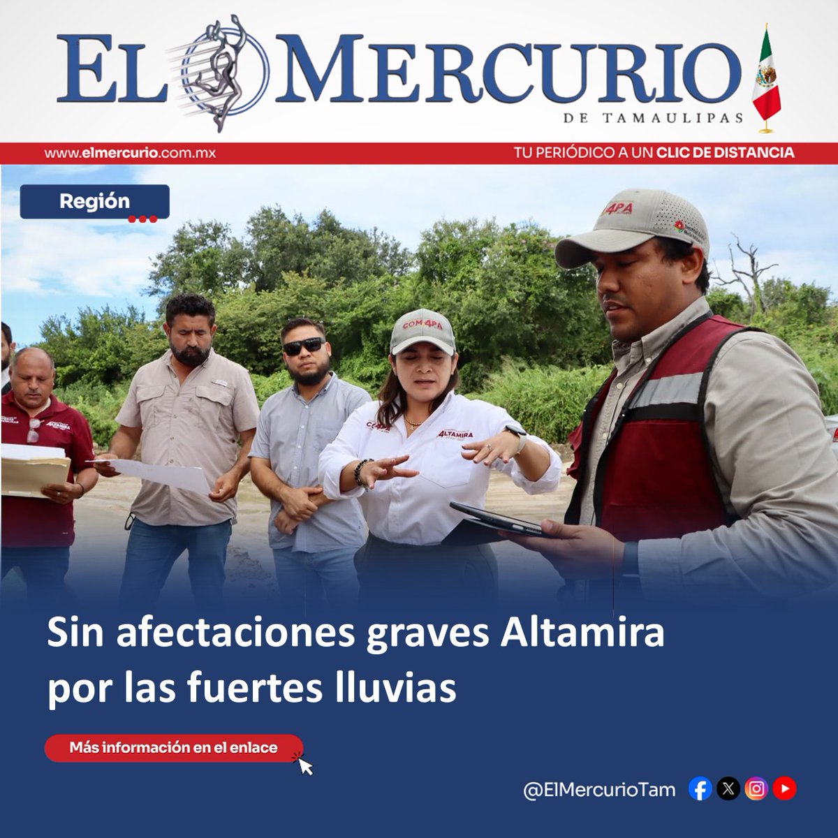 elmercuriotam's tweet photo. #Region    ➡🔗https://t.co/AQ3Jnaccq6

#Altamira #afectaciones #lluviasfuertes https://t.co/fYaDw6R1JA