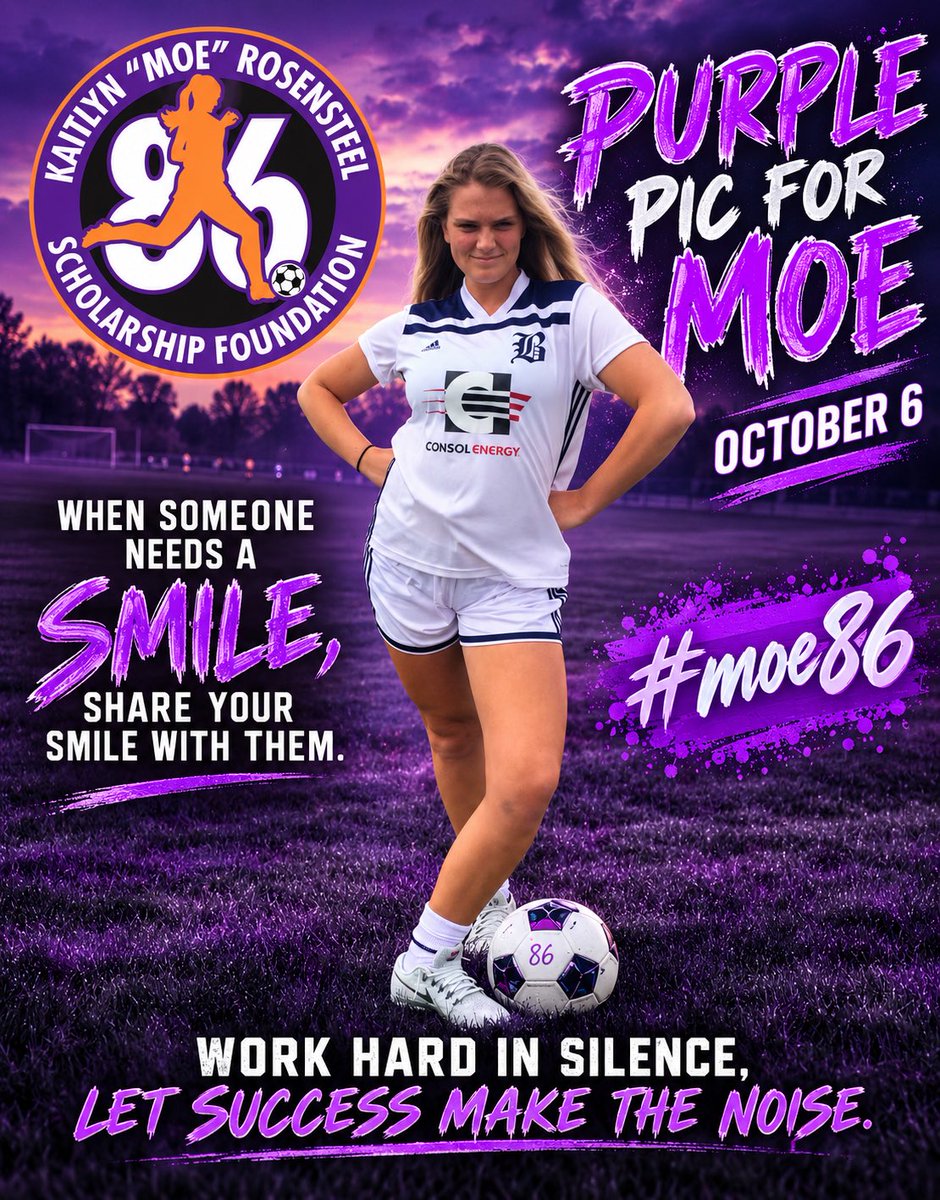 MoeRosensteel's tweet photo. Purple Pic for Moe! October 6th, share your Purple Pic and your smile by using #moe86.
ππ§‘ https://t.co/4qfao3Z9AO
