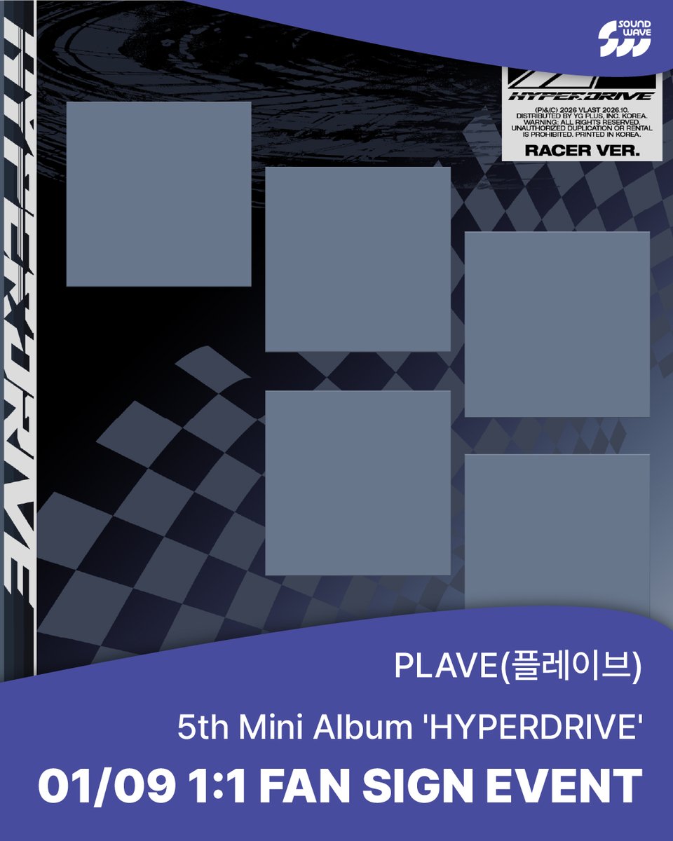 soundwave_korea's tweet photo. #PLAVE #플레이브
5th Mini Album #HYPERDRIVE
1:1 VIDEO CALL FAN SIGN EVENT

🎁 응모자 전원
미공개 포토카드 랜덤 증정 

📢 이벤트 일시: 1/9 (토) 시간 추후 공지 

📅 응모 기간: ~ 10/2 (금) 23:59 (KST)

🌊 https://t.co/Dx3YGs2HcV https://t.co/fgB6l4Yppw