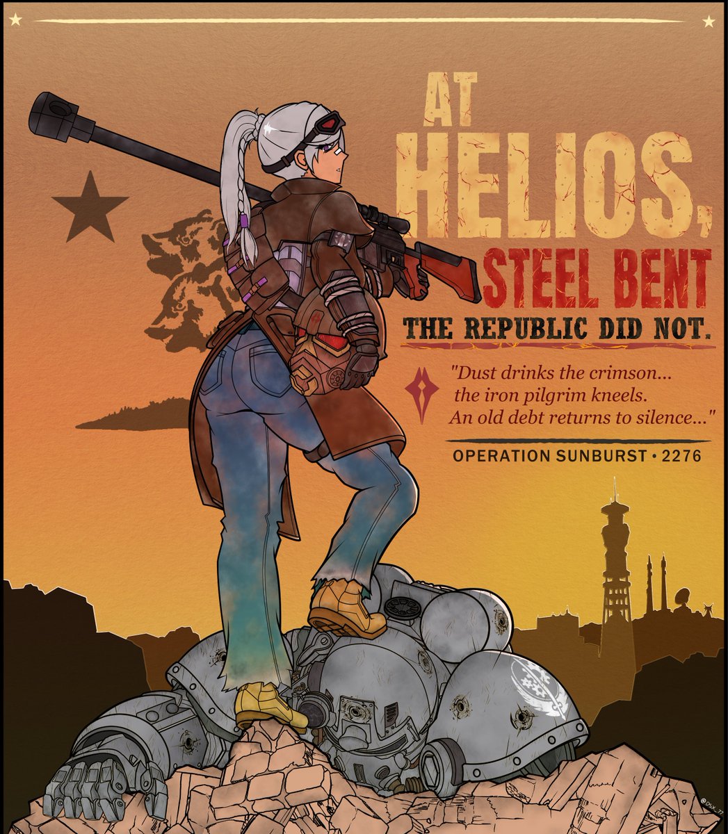 DSX_77's tweet photo. [Commission]

NCR Veteran Ranger "Nemesis", patrolling the Mojave

#少女前线 #ドールズフロントライン #girlsfrontline #ドルフロ #소녀전선 #fallout #falloutnewvegas https://t.co/y1Sg5GXpOu