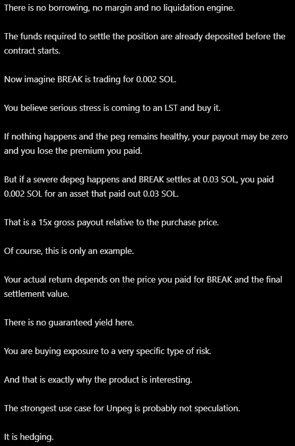 mcoinchecker's tweet photo. Another project i'm very bullish on is $UNPEG

It enables you to trade gaps (LST discounts) of assets that are temporarily de-pegged

You are no longer trading the direction of an asset

With their goal to go beyond LSTs and support options trading on every kind of time premium https://t.co/pFmTDruB79