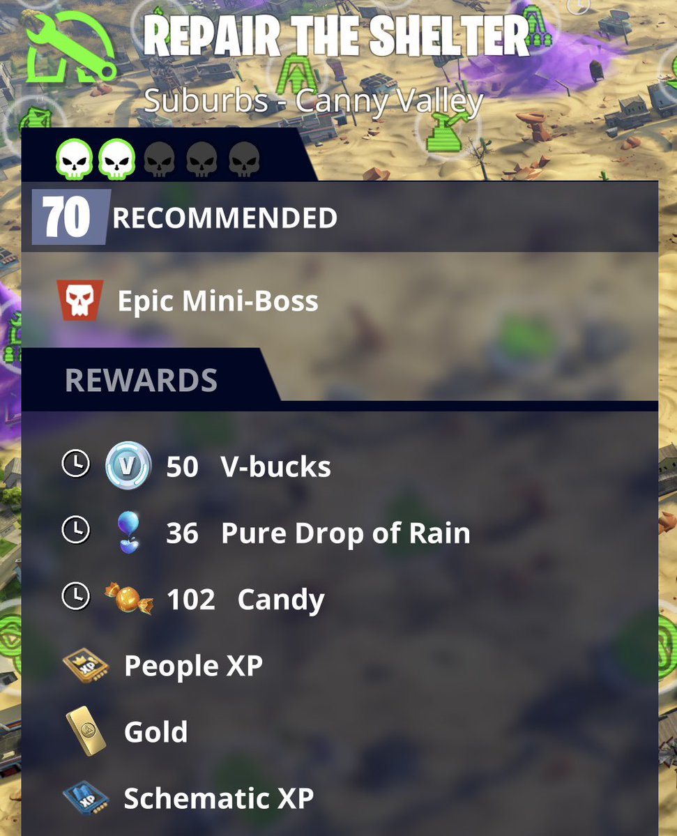 TheAgentShadow's tweet photo. Three V-Buck Missions - 150 V-Bucks

(Founders Only)

#Fortnite #SaveTheWorld https://t.co/n9CXD78Can