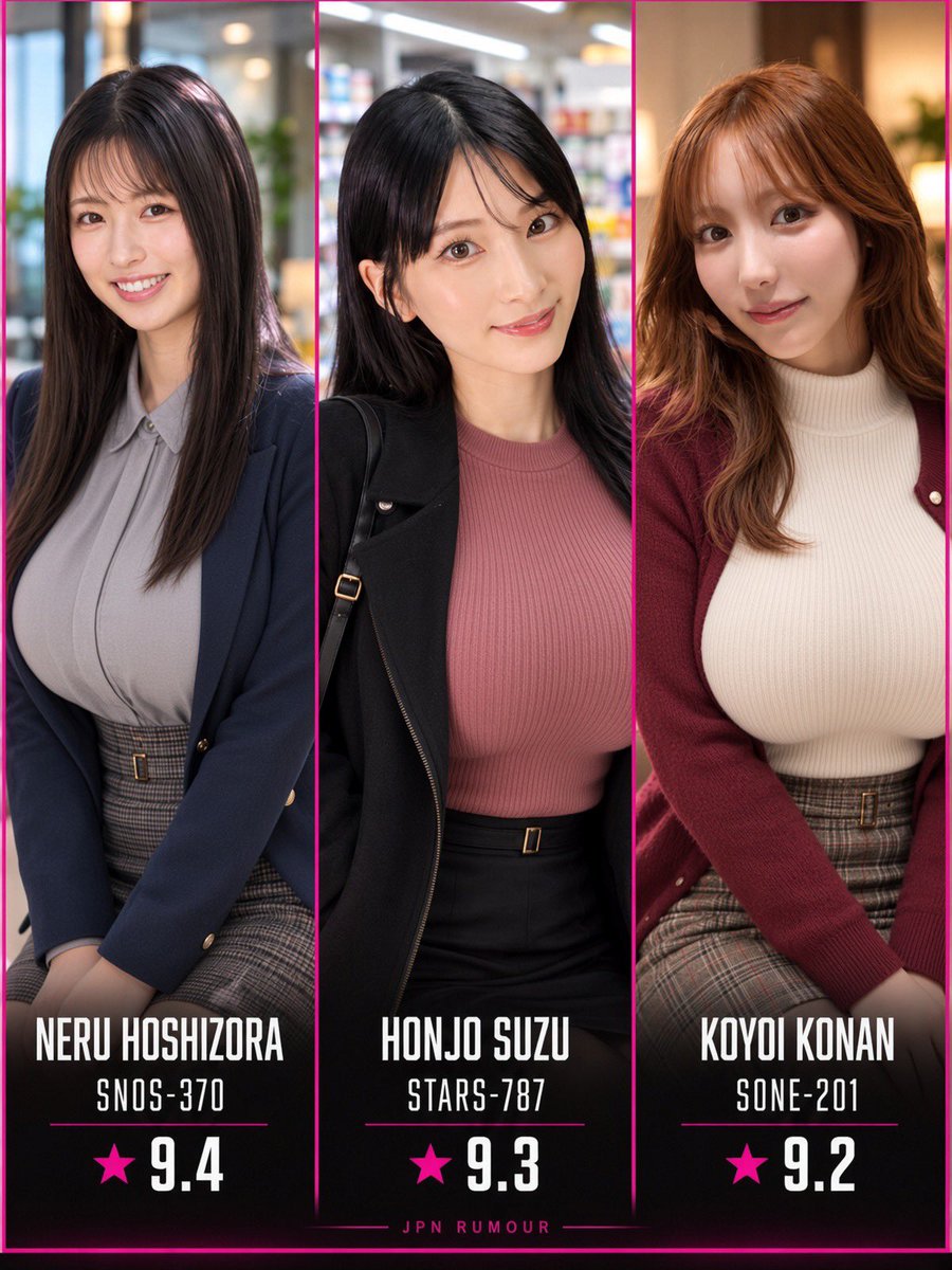 jpnrumour's tweet photo. 9 actresses. 9 picks. One full lineup. ⭐

Swipe through all three slides and tell me your #1. https://t.co/qIgLMIQYG5