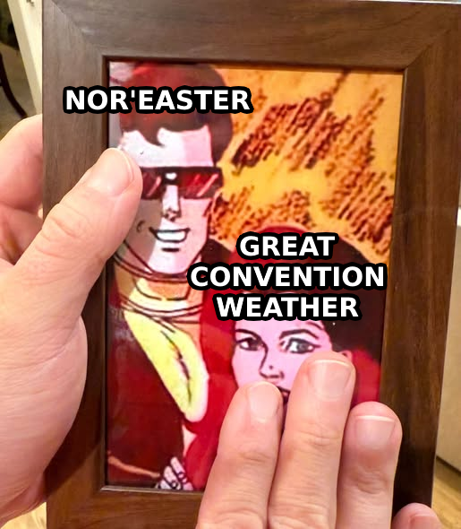 aVideoGameCon's tweet photo. A day later, the rainy weather continues. We haven't forgotten.  #AVGC #AVideoGameCon #VendorVillage #AVGCVendorVillage #NewJersey #NJ #VendorShow #ParsippanyNJ #VendorVillage2026 #Arts #Crafts #IndieArt #IndieCrafts #sadwolverine #jeangrey #cycps #xmen97animatedseries #xmen97 https://t.co/0yaNnhGoHx