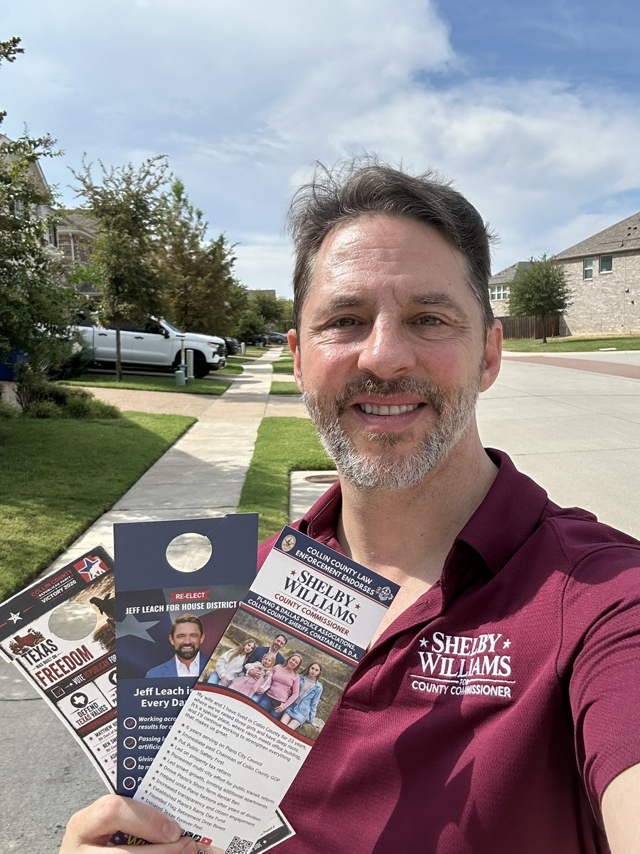 ShelbyHWilliams's tweet photo. 2,152 doors knocked yesterday in Plano and Allen in the Texas Young Republicans with the Collin County Young Republicans!

We started early and worked late, ending the night at Legacy Hall in Plano!

Work hard. Play hard. Govern responsibly. 

#TexasYoungRepublicans #WilliamsWill https://t.co/KpPJkvsCHI