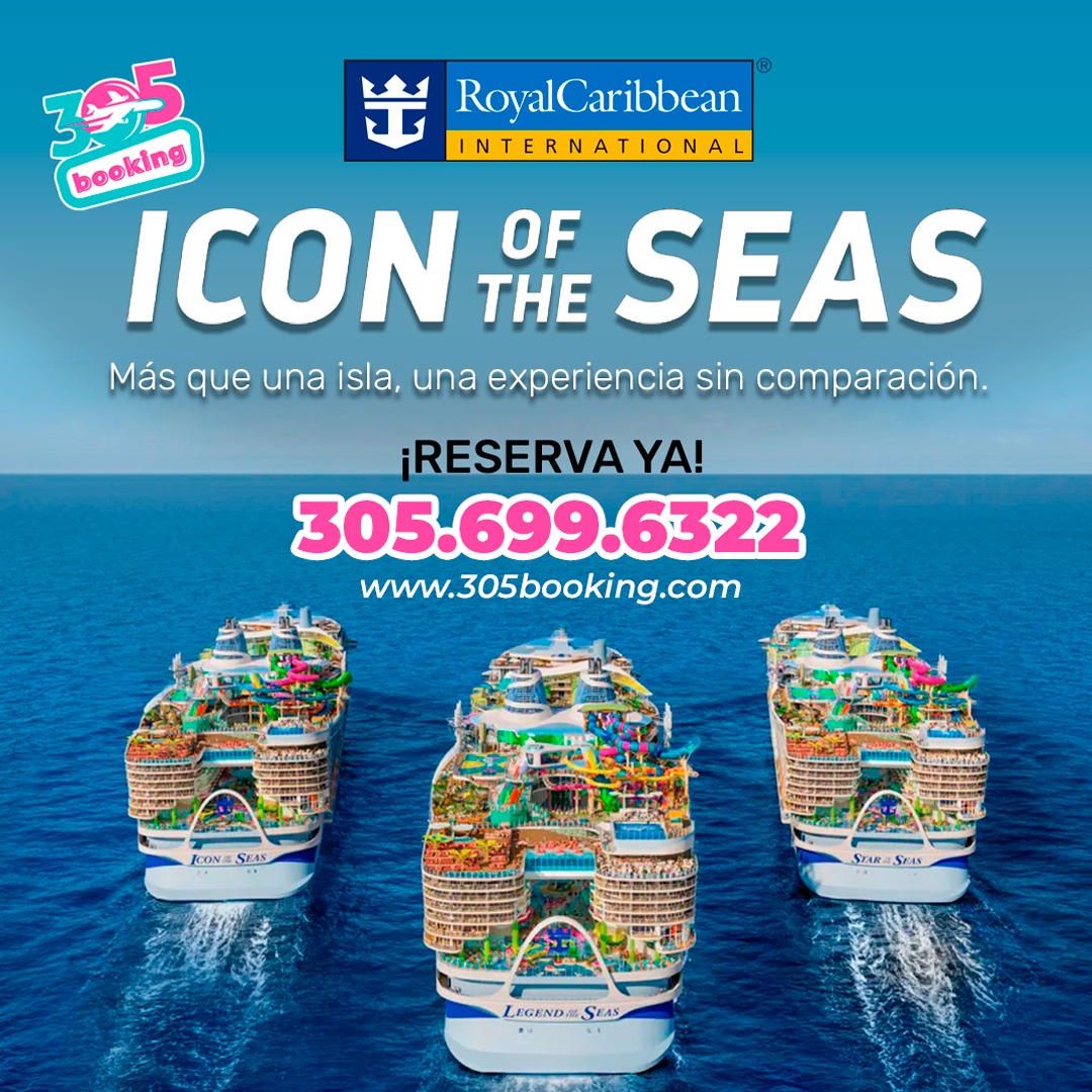 TazMartie's tweet photo. Más que una isla, una experiencia sin comparación. Icon of the Seas – Royal Caribbean. 🏝️🛳️ Vive la máxima evolución de las vacaciones en el Icon of the Seas. 🌊🎢
¡Reserva tu aventura hoy! 🎫
📌¡Reserva ahora! 305. 699. 6322
#305booking https://t.co/bPQ95ML2Jt