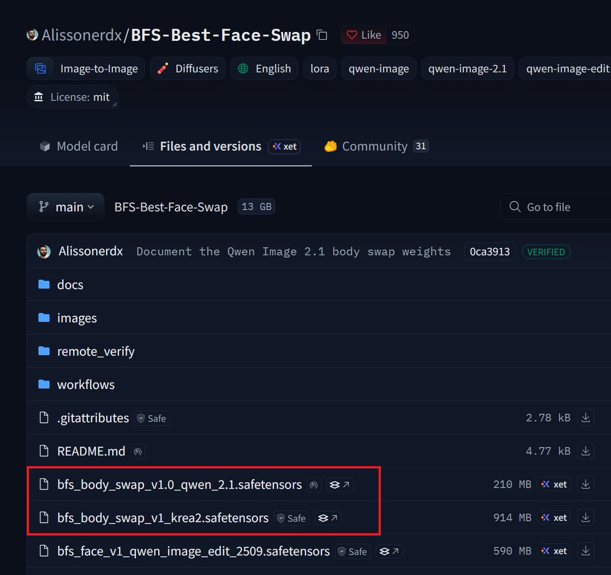 aisearchio's tweet photo. New body swap models added for Qwen Image 2.1

https://t.co/7lK7m6xTA8 https://t.co/LWMSUeUhEG
