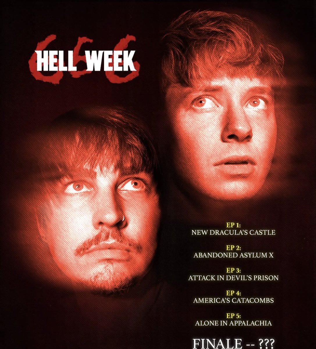XPLRMERCHDESIGN's tweet photo. Dan &amp; Phil will be featured in Episode 1 of Hell Week, “New Dracula’s Castle” https://t.co/j7a33LOXCF