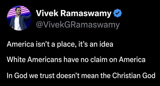 NorthAryanWolf's tweet photo. Do not trust those on the Right who make excuses for Vivek

He is not an American

He is an Indian, doing what Indians do... scamming you, for the benefit of him and his coethnics

He is rather transparent about his contempt for you as well https://t.co/qVclUIivNj