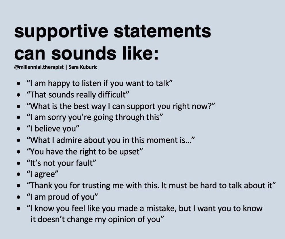 IanMAdair's tweet photo. I have been working with a lot of leaders, experienced and new, who have no idea how to speak supportively to their teams and staff. Mainly because they’ve never heard supportive statements themselves. Here’s a good graphic I like to share. https://t.co/qFezimFVAv