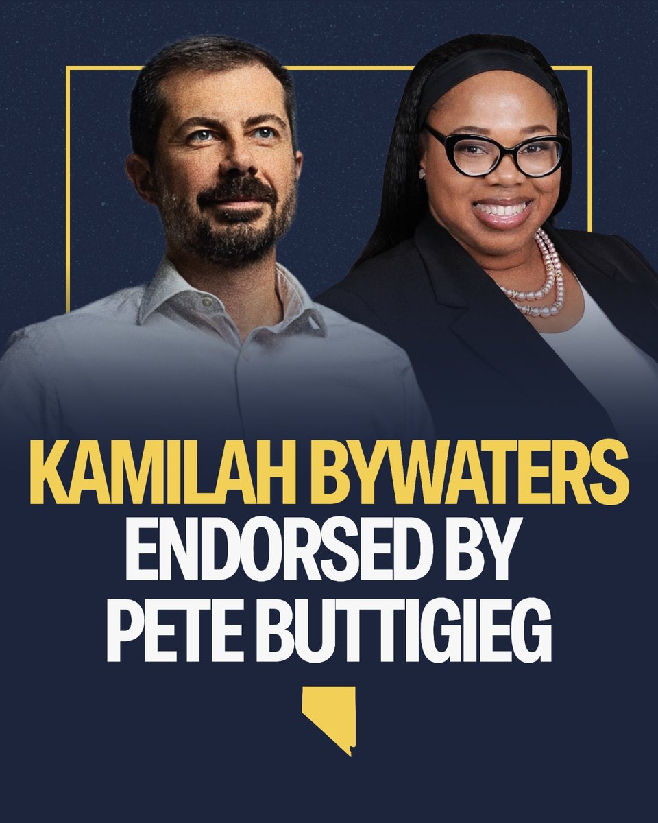 KamilahAkilah's tweet photo. I'm so grateful to be endorsed by former US Secretary of Transportation, Pete Buttigieg. Let's WIN Assembly District 2.
#KamilahBywaters #Summerlin #AssemblyDistrict2 #AD02 #SummerlinLV #lasvegas https://t.co/znfFDTup7G