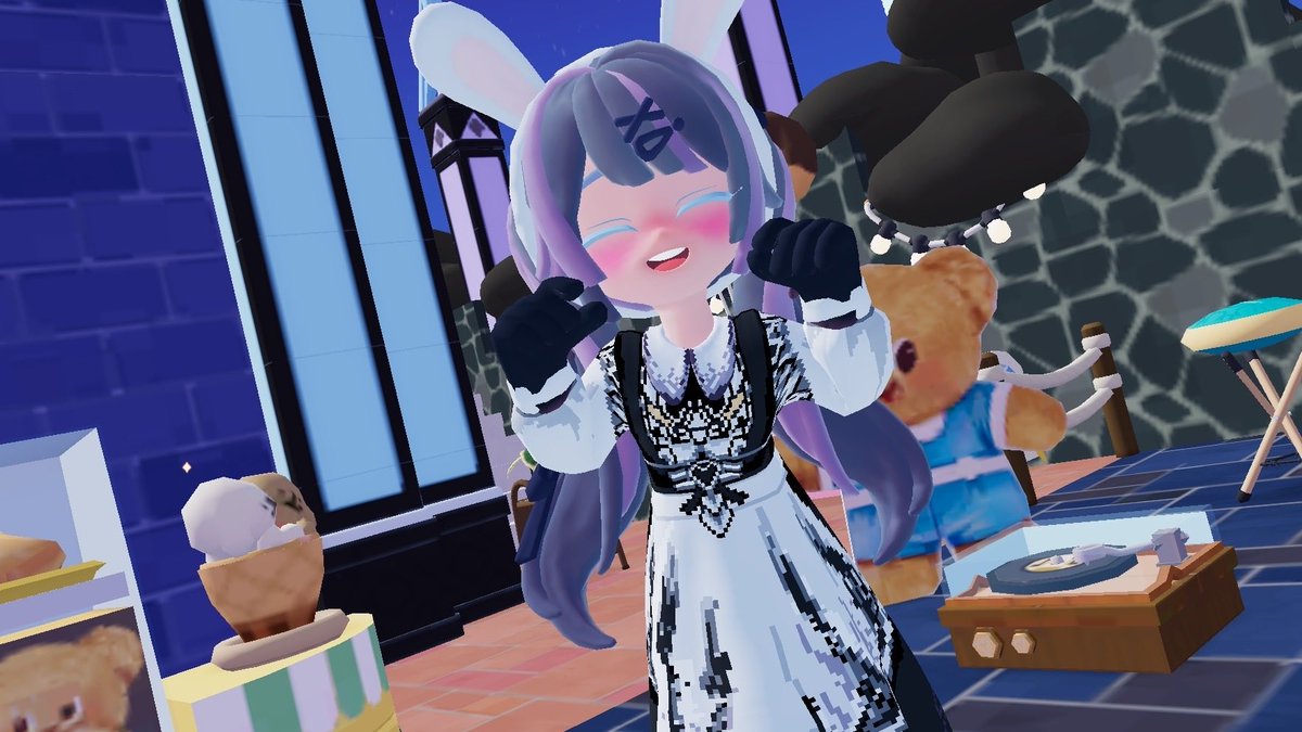 Kuromoti_78's tweet photo. メイド服できたｯ！！うさぎのカチューシャと靴合わせたらそれっぽくなった！
トラなのにトラじゃないって？🤫しーー...

#ドット絵　#ハートピア　#メイド服 https://t.co/n2MpwEm5pc
