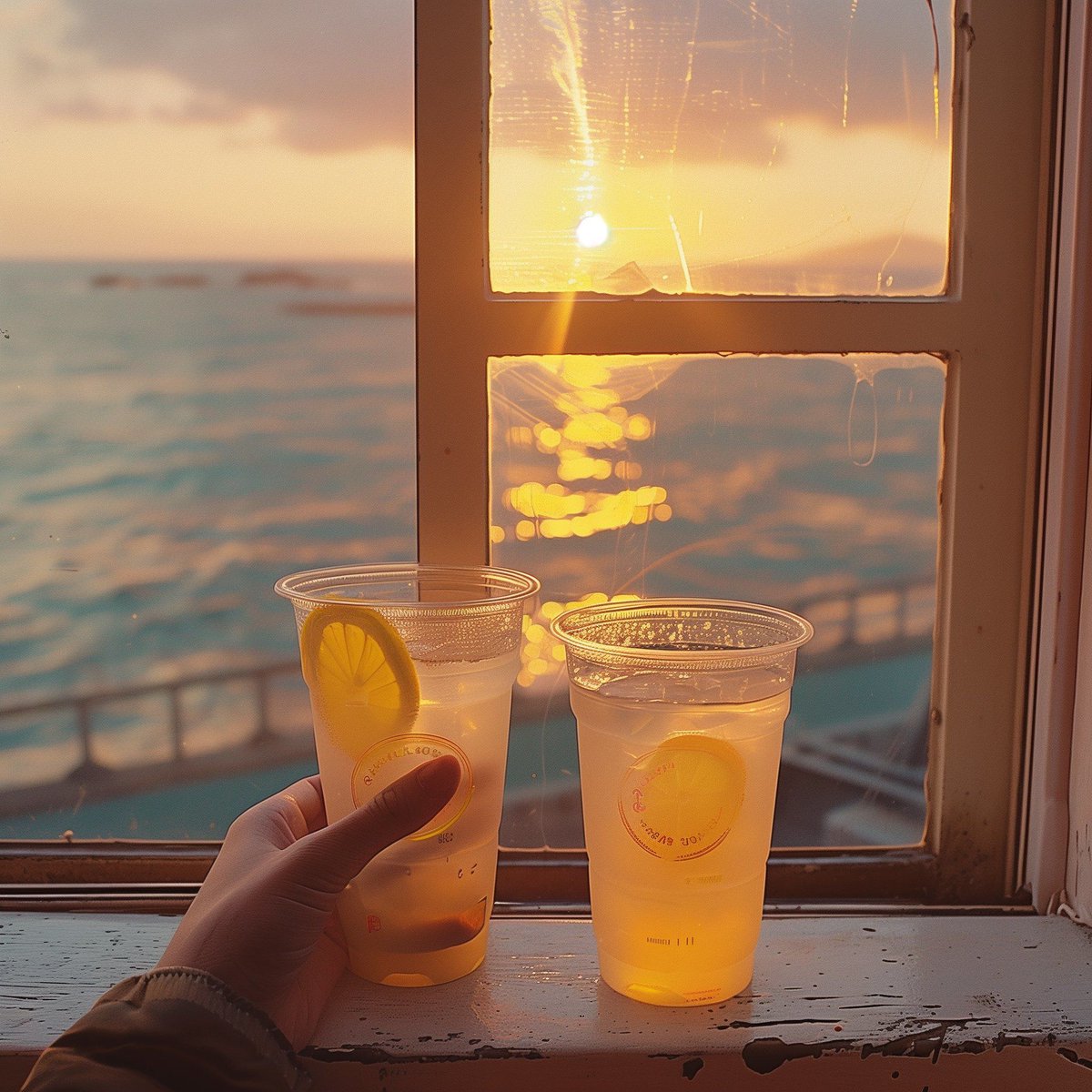 HedwigSangtf's tweet photo. Chasing golden hour at a coastal cliffside café—salt air in my hair, cold latte in hand, and the whole ocean stretching out like a postcard. No plans, just this perfect, quiet magic. https://t.co/vP1QafMolM