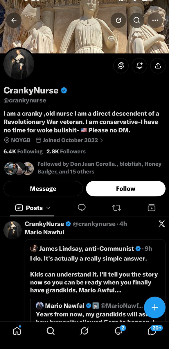 chelleyourself's tweet photo. Someone was saying we need to name the weird MAGA followers. Here’s one I just blocked after they followed me. 
I unblocked so I could screen shot her info. https://t.co/OkjxAkrOIt