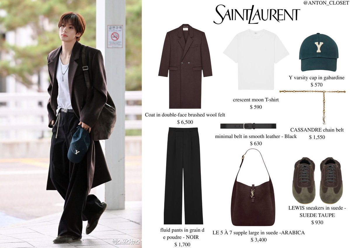 ANTON_CLOSET's tweet photo. 260928 ICN airport to attend Saint Laurent SS27

Saint Laurent and Anton are such a perfect match. He looks effortlessly chic, elegant, and absolutely gorgeous in this airport look. 🖤✨

ANTON TO SAINT LAURENT PFW
#ANTONxSaintLaurentSS27
#ANTONxSaintLaurent 
#생로랑앤톤 @YSL 
#ANTON_CLOSET