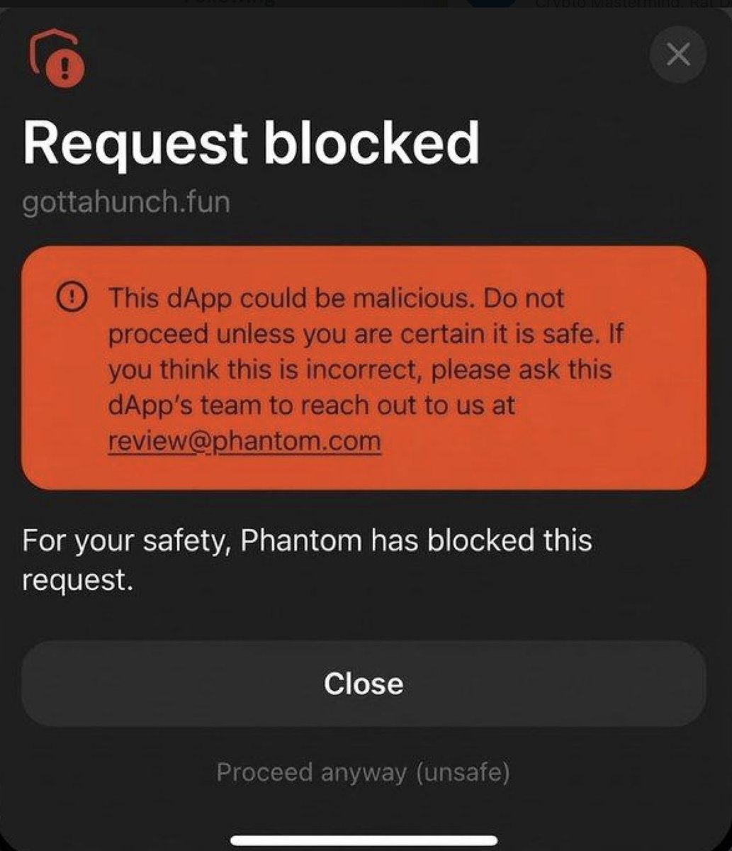 GottaHunchFun's tweet photo. To clear some things up, this image is 100% FUD

We're unsure why there's a FUD attack going on, we posted a video for a reason.

Our dApp is a completely normal application and is a frontend for Lighter Protocol https://t.co/cDzRfPQwpW