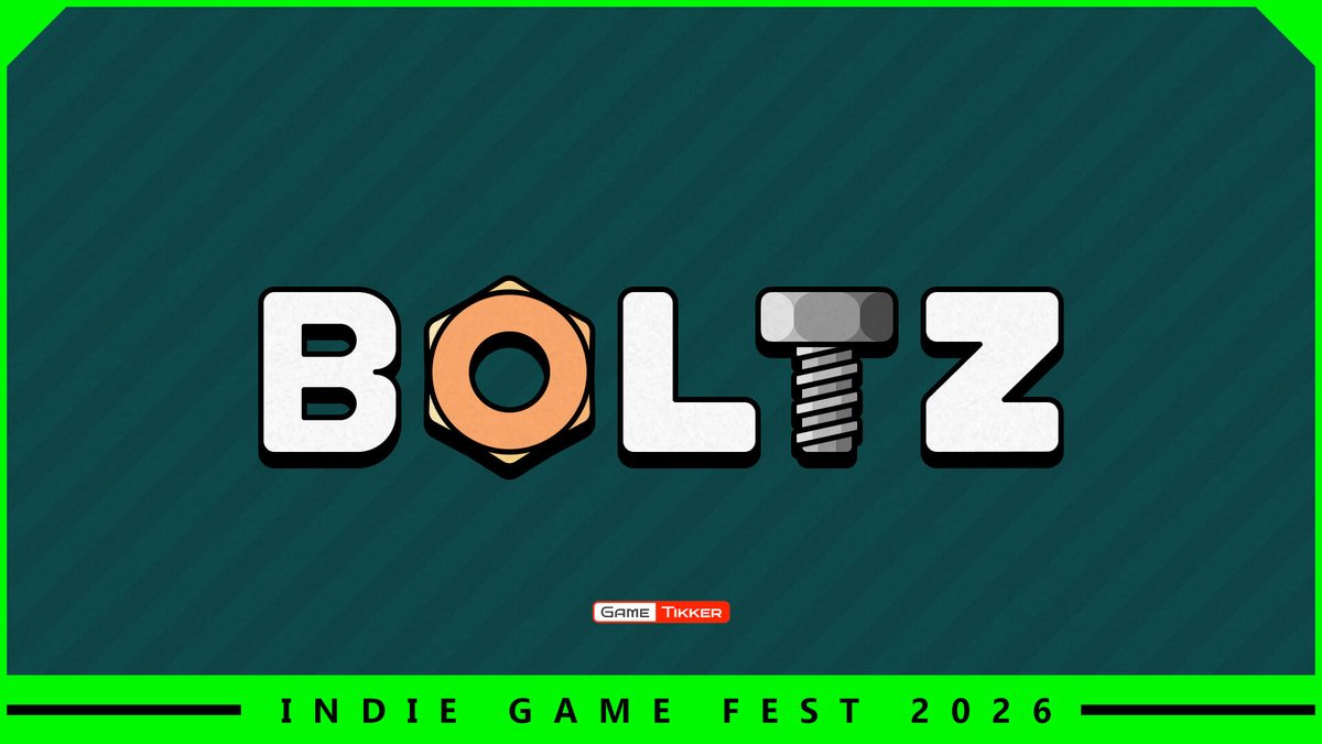 GameTikker's tweet photo. 🕹️ PlayB3yond Spotlight 🕹️

Wholesome minimalist logic puzzle experience BOLTZ by @mindlabor_dev joined the PlayB3yond 2026 event.

Official Event Website:

https://t.co/kUSNm0P7lA

Official YouTube Showcase:

https://t.co/zzQtcMHjjD

#PlayB3yond2026 #IndieGame #Gaming #Steam #PC https://t.co/ko60y3pibj