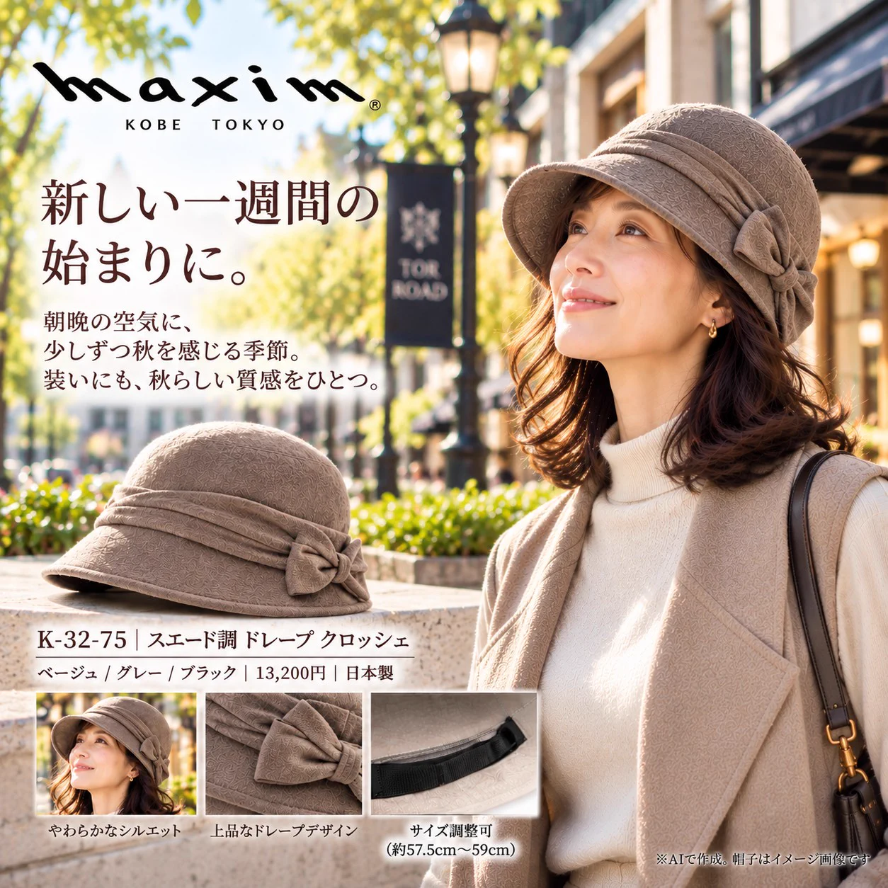 マキシン（MAXIM）【公式】神戸の老舗帽子ブランド since1940 on X: 