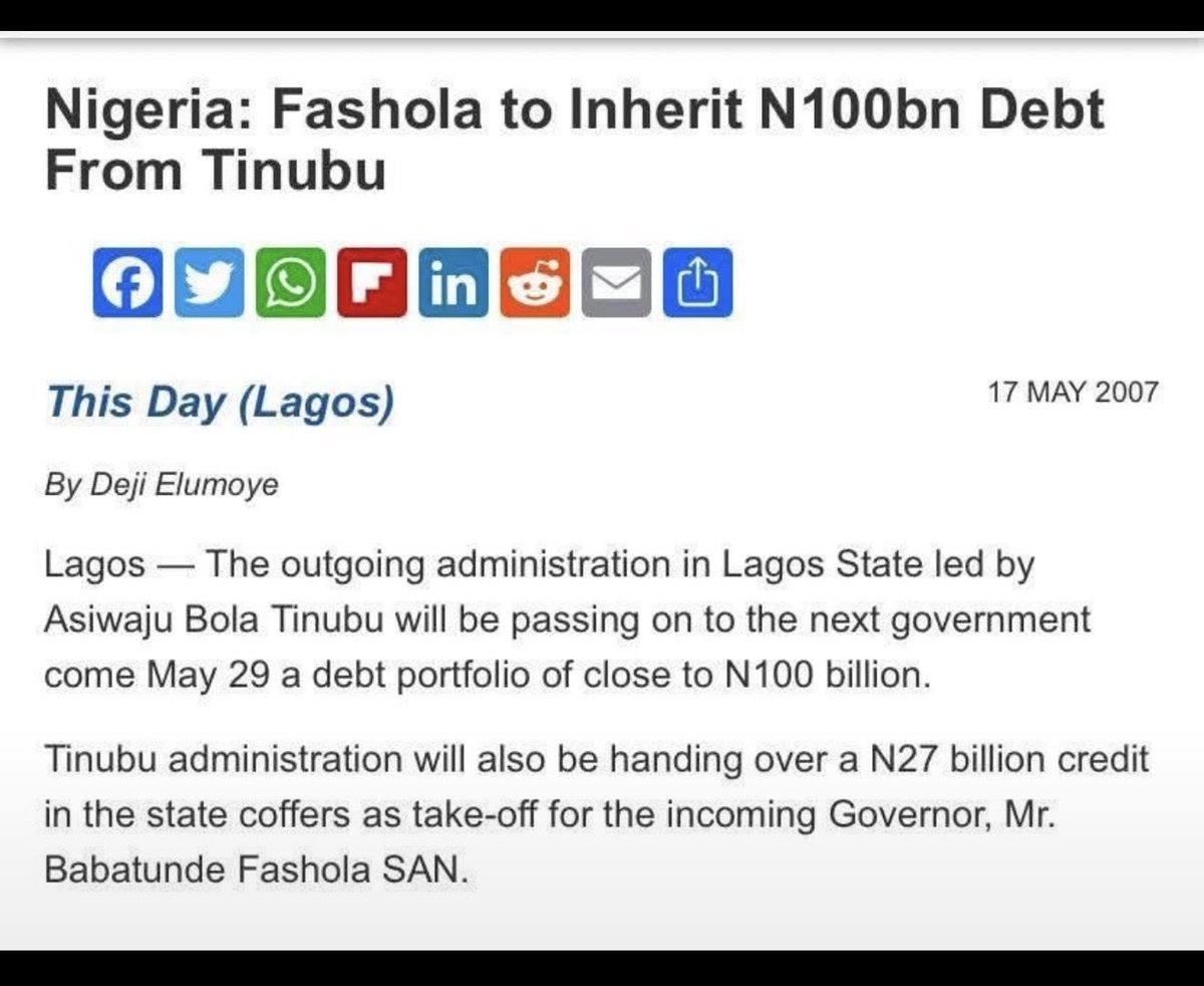 IkechiBene65006's tweet photo. @FOLVSHO Was it your father that left this debt for Fashola??? https://t.co/fWfkGIQa0O