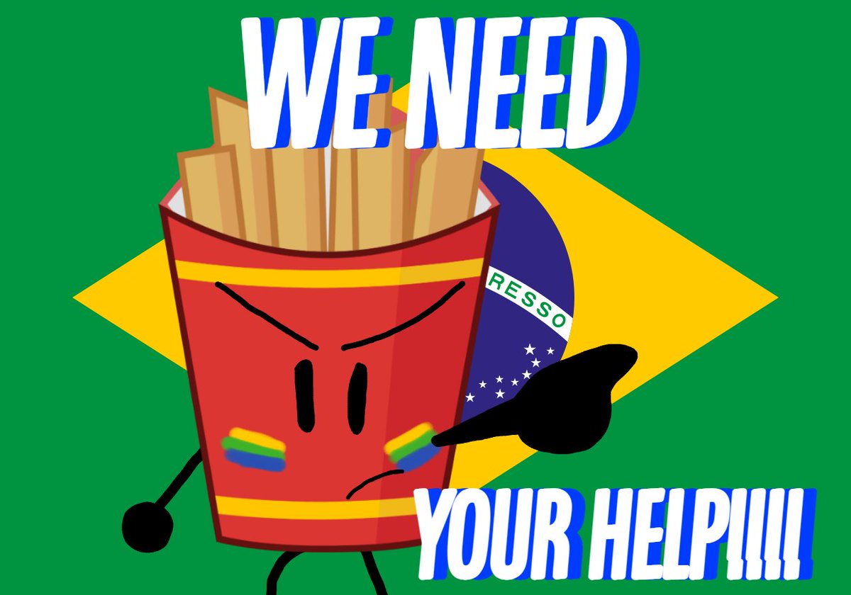 BlackGeologistt's tweet photo. Fries: We need you to support Brazil from Americans! (sorry for the rush) #FREEBRAZIL #FREEFRIES https://t.co/8pRc4DLGkC
