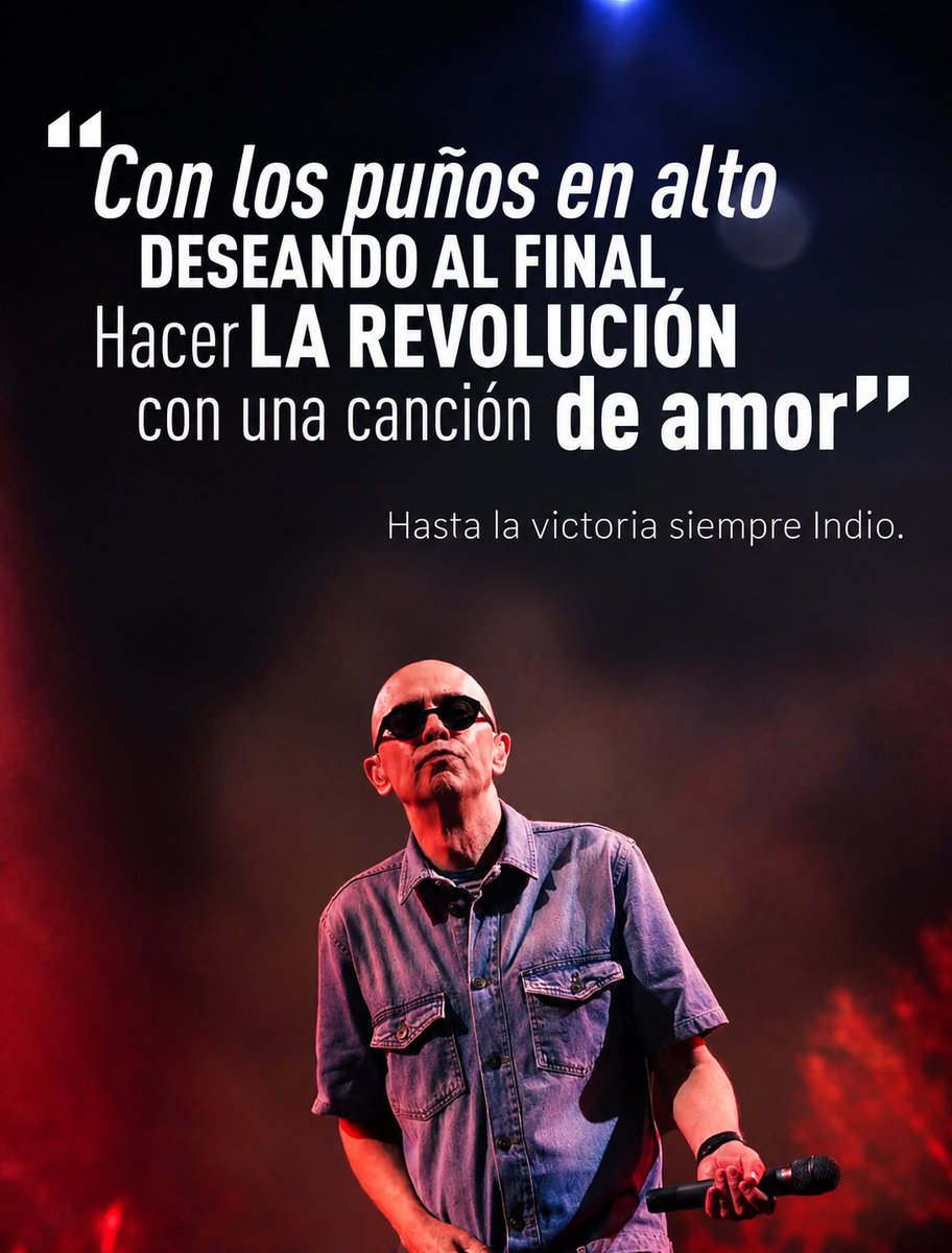 FrancoMTascon's tweet photo. Bandera en alto y una revolución que también puede nacer del amor.
#IndioSolari #RockNacional #CulturaArgentina #PatricioRey #IndioSiempre https://t.co/GwbLf2UIsm