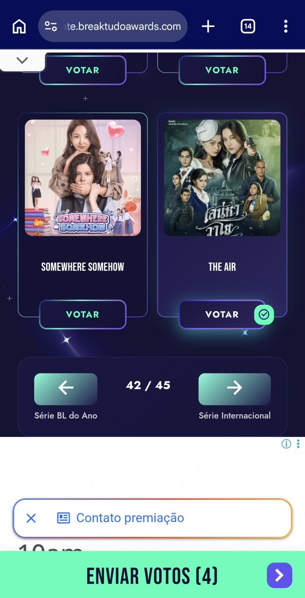 ariz151515's tweet photo. 📢Lets Push this Voting Award For FreenBecky 📢
✨️BREAKTUDO AWARDS2026✨️

We didnt manage to win the Feed Awards.. 
and it makes total sense that many fans especially the big spenders chose to save their funds..
Taking a break from paid voting is perfectly okay, especially since our fandom has already invested so much and many fans are saving up for major upcoming FreenBecky projects or events, but despite the shift in spending, our collective power never wavered..
Before voting closed, we proudly carried the Series to 1st place and Becky to 2nd place using only free votes.. Lets keep this energy going , push and  show everyone that FB and FB fandom is an ABSOLUTE POWERHOUSE and continue dominating in voting awards through Free Votes categories
Lets prove our incredible strength once again fanmily 💪
I am deeply grateful to those who dedicated their time to vote continuously.. 

 A big congrats to the winners! They absolutely deserved to win 🥳

BUT maintain engagement across all media channels for Becky, also for Freen til their next event in Fashion Week 

Votar 5x➡️ Click Confrimas then vote again
🗳Free & Unli

Fandom of TY - FreenBecky
https://t.co/prWKbhWcnr

GL Series -The Air
https://t.co/myWtP3wB01

Crush - Freen
https://t.co/x0MfArUWnb

Estrela(TV Star) - Becky
https://t.co/toExQKbT0N

#FreenBecky #ฟรีนเบค
#srchafreen #beckysangels