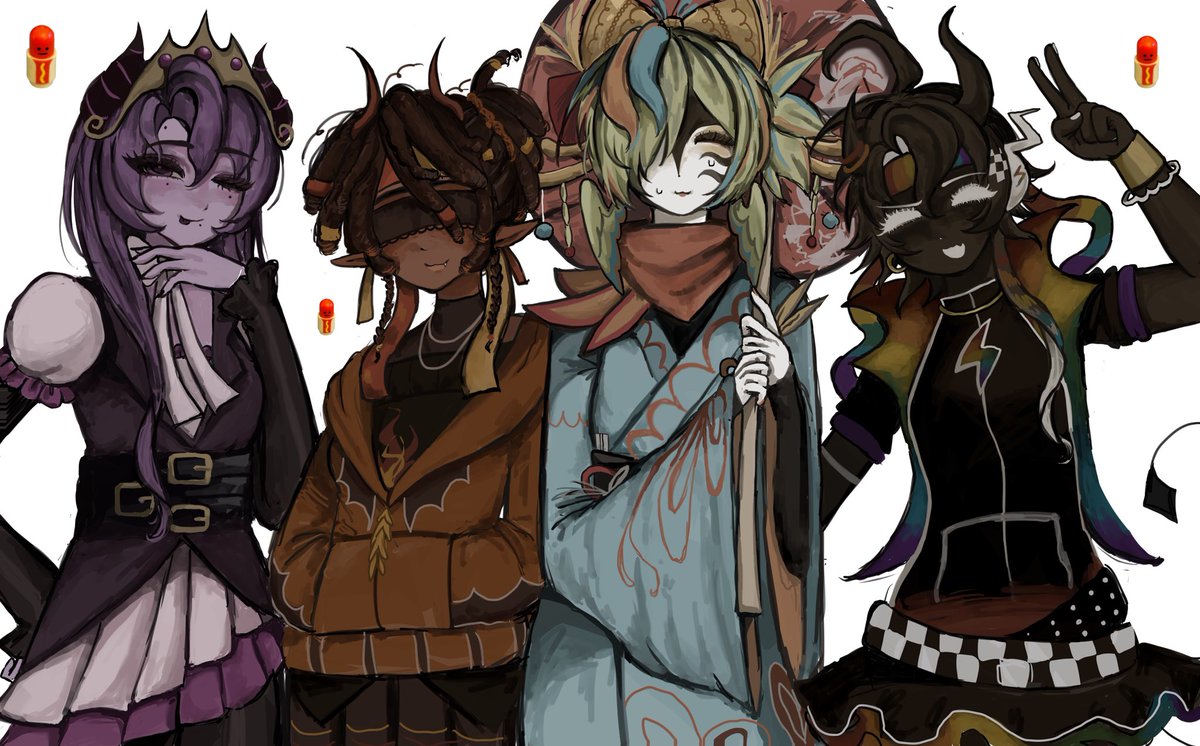 Lorrietteee's tweet photo. redraw of my fem #uuquartet but something happened. #wemmbufanart #flamefragsfanart #parrotx2fanart #spokeisherefanart https://t.co/gdn6xLpobA