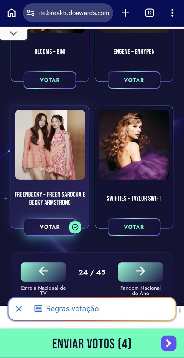 ariz151515's tweet photo. 📢Lets Push this Voting Award For FreenBecky 📢
✨️BREAKTUDO AWARDS2026✨️

We didnt manage to win the Feed Awards.. 
and it makes total sense that many fans especially the big spenders chose to save their funds..
Taking a break from paid voting is perfectly okay, especially since our fandom has already invested so much and many fans are saving up for major upcoming FreenBecky projects or events, but despite the shift in spending, our collective power never wavered..
Before voting closed, we proudly carried the Series to 1st place and Becky to 2nd place using only free votes.. Lets keep this energy going , push and  show everyone that FB and FB fandom is an ABSOLUTE POWERHOUSE and continue dominating in voting awards through Free Votes categories
Lets prove our incredible strength once again fanmily 💪
I am deeply grateful to those who dedicated their time to vote continuously.. 

 A big congrats to the winners! They absolutely deserved to win 🥳

BUT maintain engagement across all media channels for Becky, also for Freen til their next event in Fashion Week 

Votar 5x➡️ Click Confrimas then vote again
🗳Free & Unli

Fandom of TY - FreenBecky
https://t.co/prWKbhWcnr

GL Series -The Air
https://t.co/myWtP3wB01

Crush - Freen
https://t.co/x0MfArUWnb

Estrela(TV Star) - Becky
https://t.co/toExQKbT0N

#FreenBecky #ฟรีนเบค
#srchafreen #beckysangels