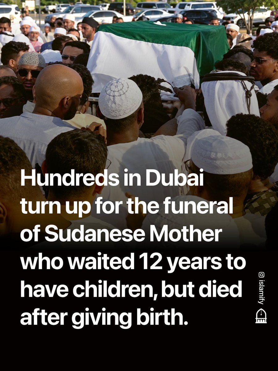 Alhamdhulillaah's tweet photo. Marwa Ahmed Al-Amin Bakhit, a 36-year-old Sudanese expat, had spent almost her entire life in the UAE.

She arrived when she was just one year old, grew up in Dubai and studied there from kindergarten through secondary school. She later joined Dubai Police, where colleagues remembered her as cheerful, calm and kind-hearted.

After waiting nearly 12 years to become a mother, Marwa finally became pregnant with twins.

Her pregnancy had reportedly been normal. She underwent a Caesarean section and was able to see and hold her first baby. But while her second son was being delivered, she suddenly suffered severe complications, including blood clots affecting her lungs and heart.

Doctors tried repeatedly to resuscitate her, but Marwa passed away.

Her twin boys, Fahd and Fahad, survived and were reported to be healthy. But Marwa's story was about more than motherhood.

After losing both of her parents to cancer, she had taken on responsibility for her family and became the main source of support for her two sisters. She was also the family's main provider, as her husband was unemployed.

Then came the day of her Janāzah.

A social media appeal called on people across the UAE to attend because Marwa had no family in the country apart from her husband, asking people to “be her family and brothers.”

And they answered.

Hundreds of people gathered at Al Qusais Cemetery Mosque in Dubai. Many had never met Marwa, yet they came to pray for her, offer condolences and stand beside her grieving husband and sisters.

The prayer hall became so full that some people prayed outside. Others travelled from different emirates simply to be there.

Marwa's family said they were overwhelmed by the outpouring of love, prayers and support.

She spent her life caring for others.

And when it was time to say goodbye, strangers came together to make sure she and her family were not alone.

May Allāh have mercy upon Marwa, forgive her, honour her and grant her Jannatul Firdaus.

May Allāh protect her two sons and grant them health, īmān and a beautiful life.