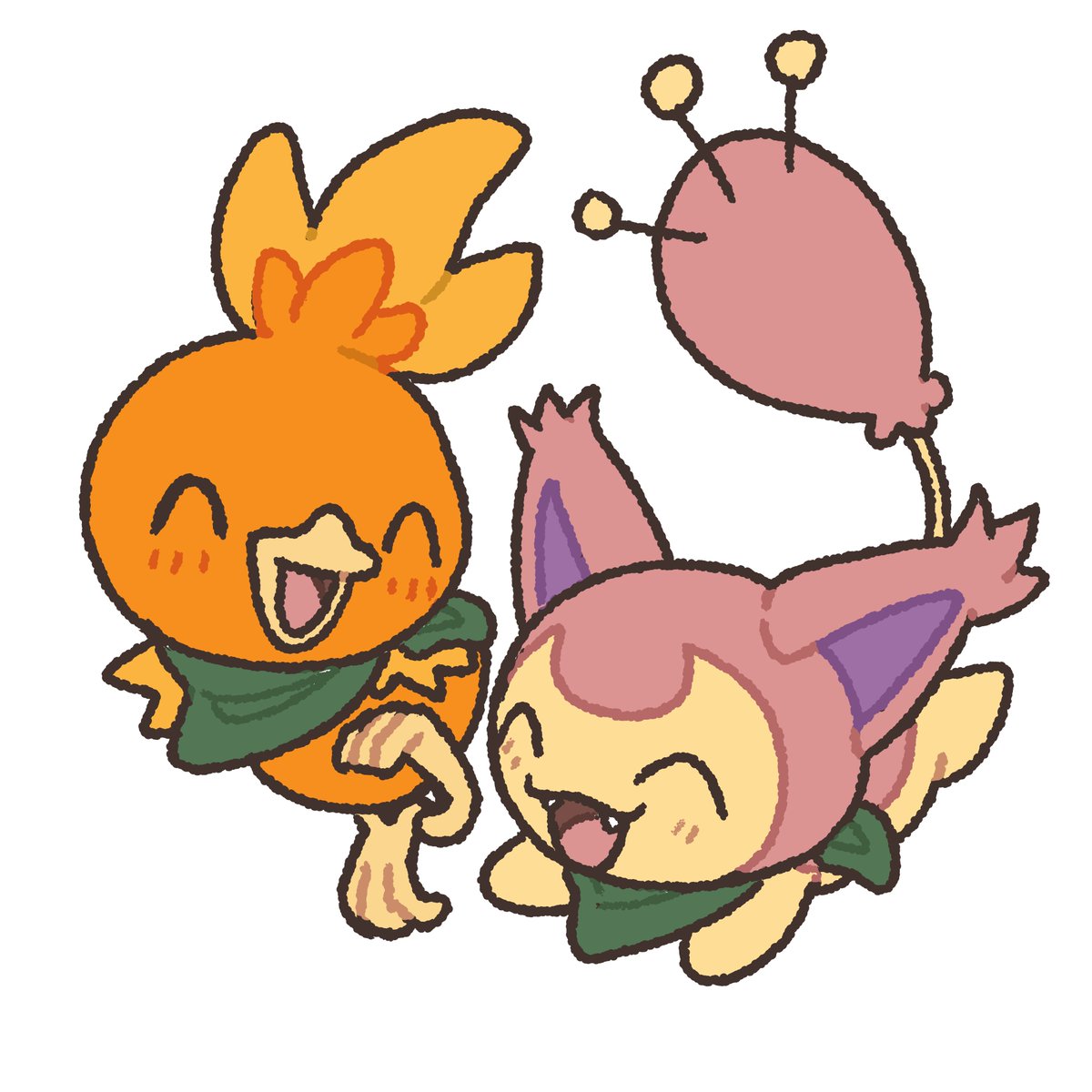 lozyrosie's tweet photo. torchic and skitty ko-fi request! https://t.co/mnWJjSKJrU