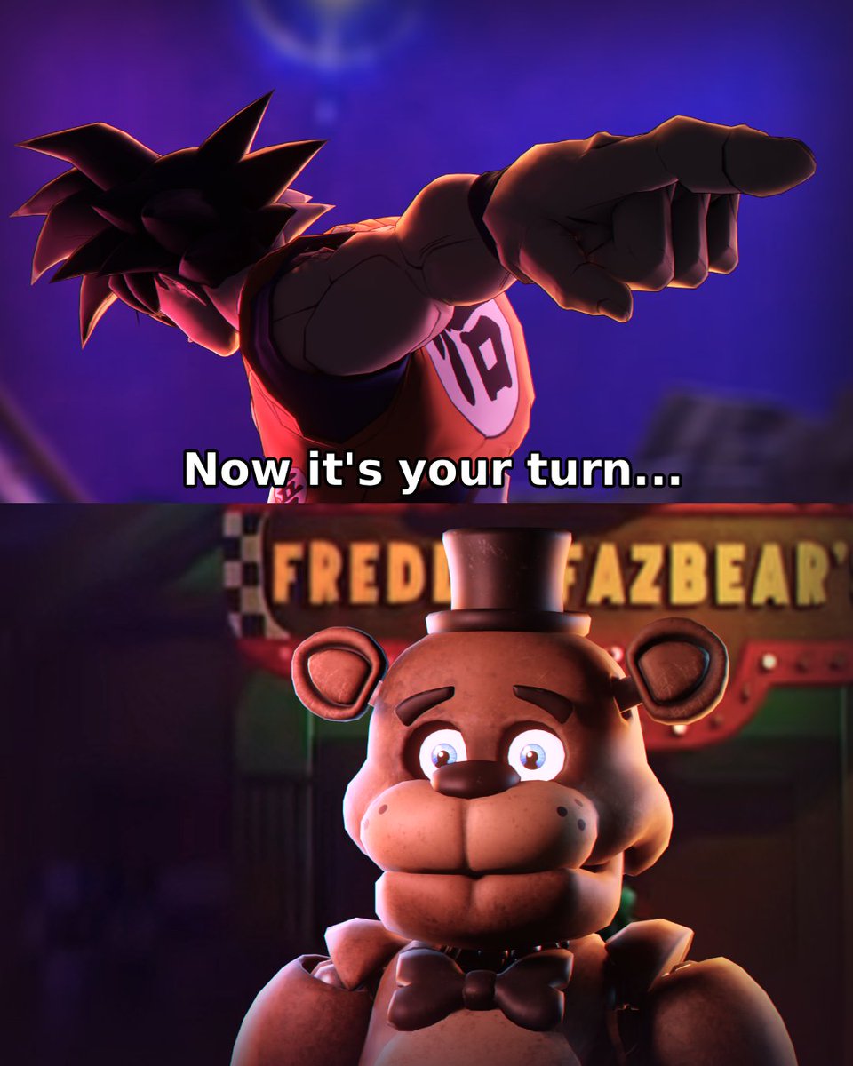 GongusMagnetus's tweet photo. Now bad, Fazbear.

#Fortnite #FNAF #DragonBall https://t.co/VmCtx9Z1HU