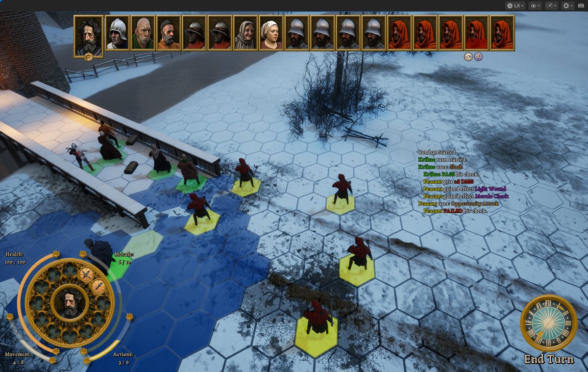 1454Game's tweet photo. Pitch almost done, first versions of demo cooked. Looks like soon I will be able to get back to "normal" work on game, rather than do all the paperwork. AI of ranged units got corrected - and now they are TOO good. Always something with those guys #GameDev #IndieDev #IndieGame https://t.co/vOXALBtUU2