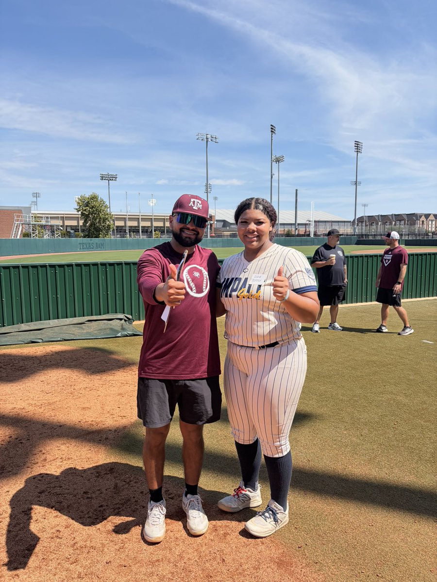 OliviaDonner55's tweet photo. I got to attend the @AggieSoftball pitching clinic today. Learn some good stuff and I’m excited to keep working on it all. Thanks @Trisha_Ford @RussHeffley @EastonHerring @AleeexIbarra and the rest of your staff for building our pitching IQ today. #gigem 

A special shout to my catchers @sofia_wilmot @LCave2031 and all the other catchers who came out to help us work on our game.

@harringtonf12 @IGNational30 @ImpactGoldOrg @SBRRetweets @RecruitMatador @NatlSBRecruit @upnextrecruits @USASoftballREC @THEWOWSB @TopPreps @TOP_D1RECRUITS @ExtraInningSB @SoftbalAmerica @PrepSoftball @AggieSoftball @LineDsoftball