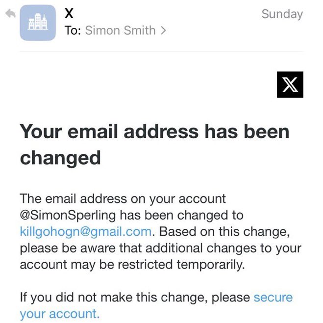 SSperling__'s tweet photo. Hi @michaelo @elonmusk,

My X account, originally @SimonSperling, was hacked on July 12. As shown in the attached screenshot, the hacker changed the handle to @ChartTrader633, and the account has now been suspended.

Before the hack, I had 8.5k followers, was receiving monetisation payments for my posts, and was paying for Premium+. I’ve attached evidence of my Premium+ payment, the email security breach, and the account now being suspended. The account still has approximately 8.3k followers.

Since July 12, I’ve submitted countless help requests and sent multiple DMs to @premium and @Safety, but I still haven’t been able to regain access.

I’m simply asking if someone at @X could please review my case, reactivate the account, and restore access to me as its rightful owner.

I can provide any further information necessary to verify ownership.

Thank you,

Simon
