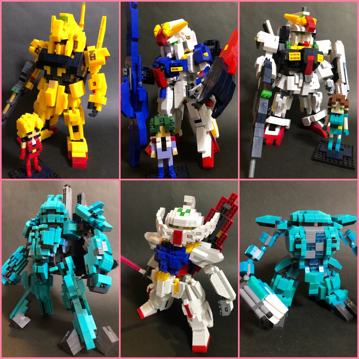 tsueyunatu's tweet photo. #全クリエイターに告ぐロボットの作品を解放せよ 
DAISOのプチブロックで作ったロボ集結です
結構作ったな😁

#プチブロック https://t.co/qAyWwCphdO