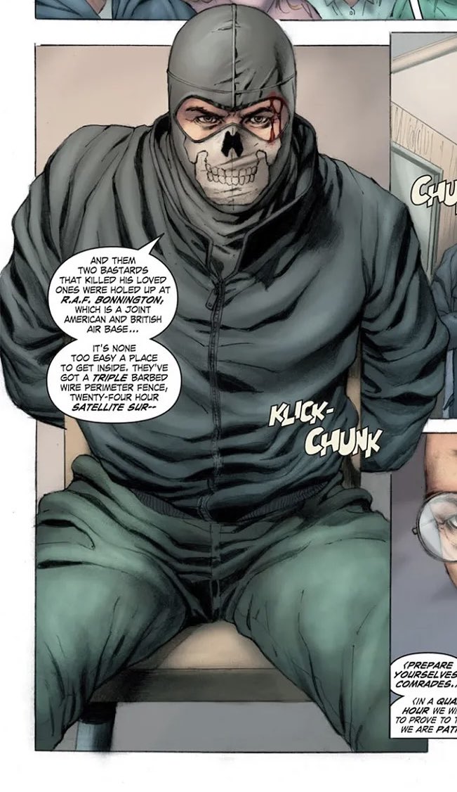 IceBurgZ_YT's tweet photo. Someone in my discord pointed out the ghost interrogation scene in mw4 mirrors the one from the cod ghost comics! Same outfit, same mask… is cod giving us a hint we might hear ghosts backstory in mw4, like how he told his backstory on the comics while being interrogated? https://t.co/l8kI5UJtQe