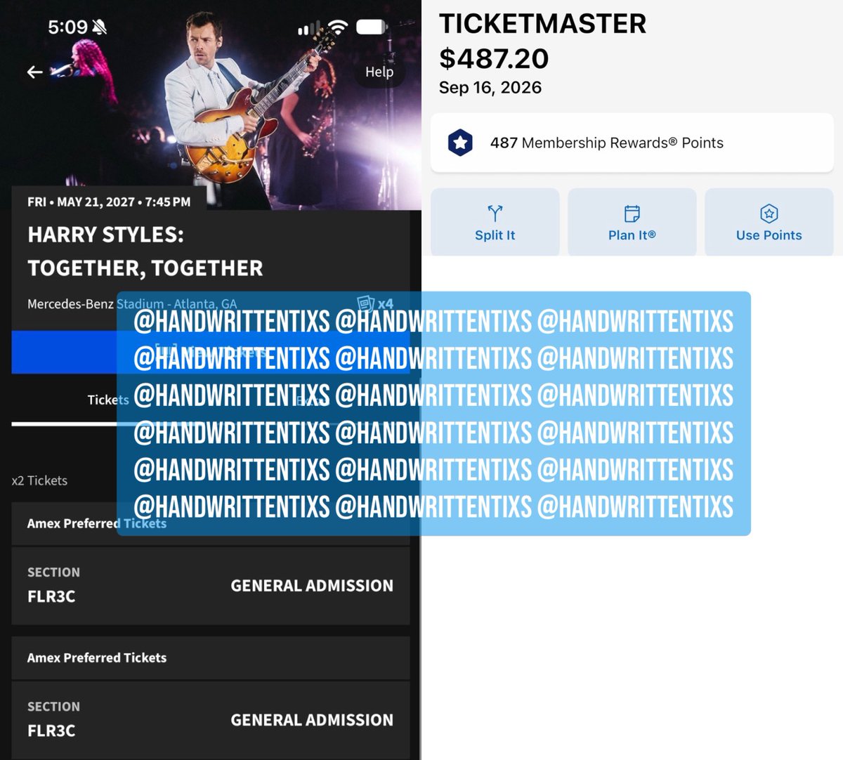 handwrittentixs's tweet photo. ATLANTA HARRY STYLES fans, I have TWO FLOOR 3 / REAR tickets to the show on May 21st for $250.36 each (PayPal fee included)! #TogetherTogetherTour 

Tickets have to be purchased together

If interested, please fill out the buyer form: https://t.co/HeqW8XyHiH https://t.co/NWAVXrBObY