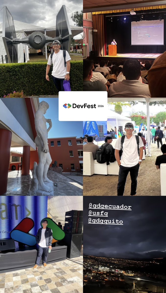 jordygilermoren's tweet photo. Salgo de este DevFest con más preguntas, más ideas y más ganas de construir🔥

-Una experiencia que jamás olvidaré 🙌

#devfest #usfq #Googledevelopergroup https://t.co/KgdRH595Up