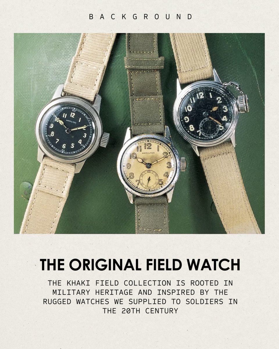 hamiltonwatch's tweet photo. KHAKI FIELD MECHANICAL  

80hr power reserve, 5 bar water resistance, H-50 caliber,  sapphire crystal…

Inspired by military, made to last. 

https://t.co/JOm1xCL5s9

Réf. H69399930
#hamiltonwatch #khakifieldmechanical #khakifield https://t.co/qX3mabXv6L