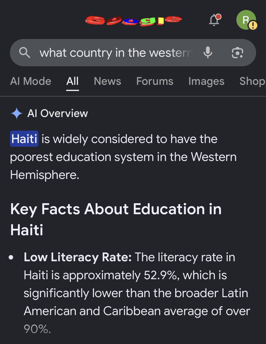 YaroaRD's tweet photo. @contrariaspaces @blkninja1804 What does skin color has to do with anything we’re talking about? I swear Haitian are the dumbest mf in the western hemisphere. https://t.co/uR3WM7jDVf