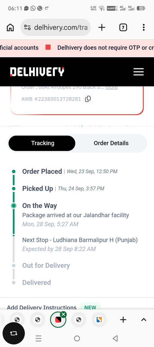 Shubha33214's tweet photo. @delhivery 
My parcel is delivered in jalandhar
And it show it's next stop is ludhiana
How can anybody explain https://t.co/7owrVF2CC9