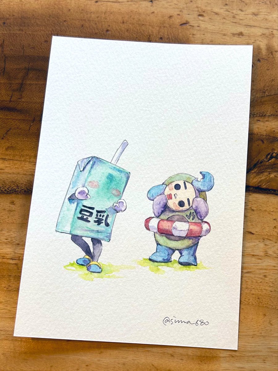 sima680's tweet photo. 再会できてよかったね💞💞

#ご当地キャラカーニバル
#豆乳さん #AVOCEAN https://t.co/E4iu4K7W4y