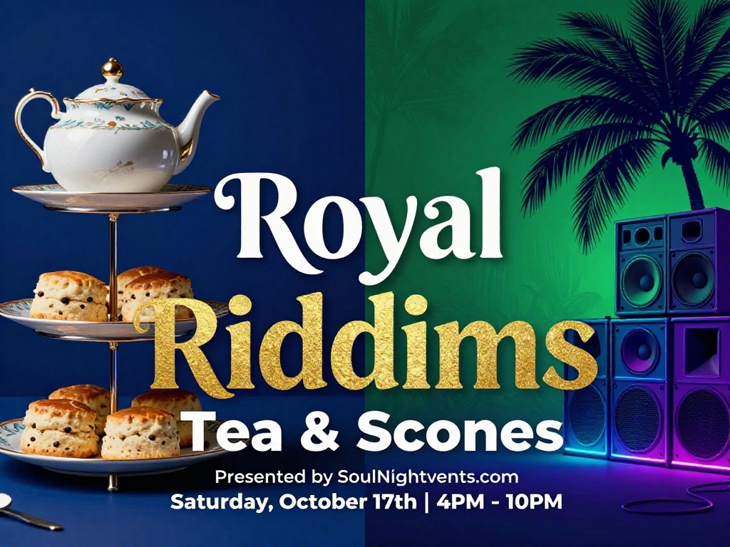 Randbreloaded's tweet photo. Scones on the table, reggae in the speakers. π―π² π¬π§ You've never experienced a day party quite like Royal Riddims. Don't wait until it's too lateβlock in your entry TODAY! https://t.co/LReQPNmAaQ #RoyalRiddims #ReggaeVibes #DancehallCulture #NYCWeekend #SoulNightEvents https://t.co/6yIp64uti2