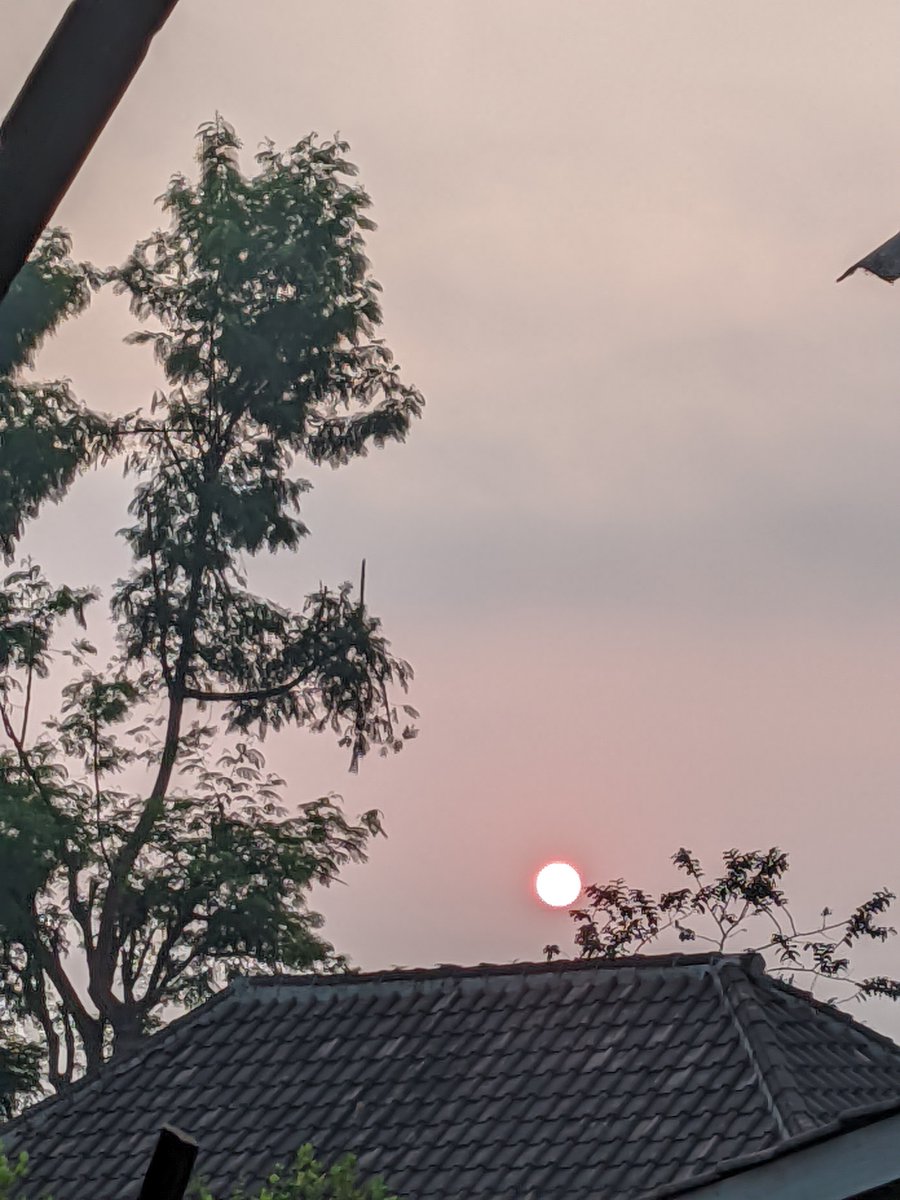 oxulala's tweet photo. Jam 5.40 ada matahari, jam 6.25 udah kabut😅 sembunyi lagi mataharinya. Btw kabel sebanyak itu kabel wifi😭😭 https://t.co/9LEmRXXm1v