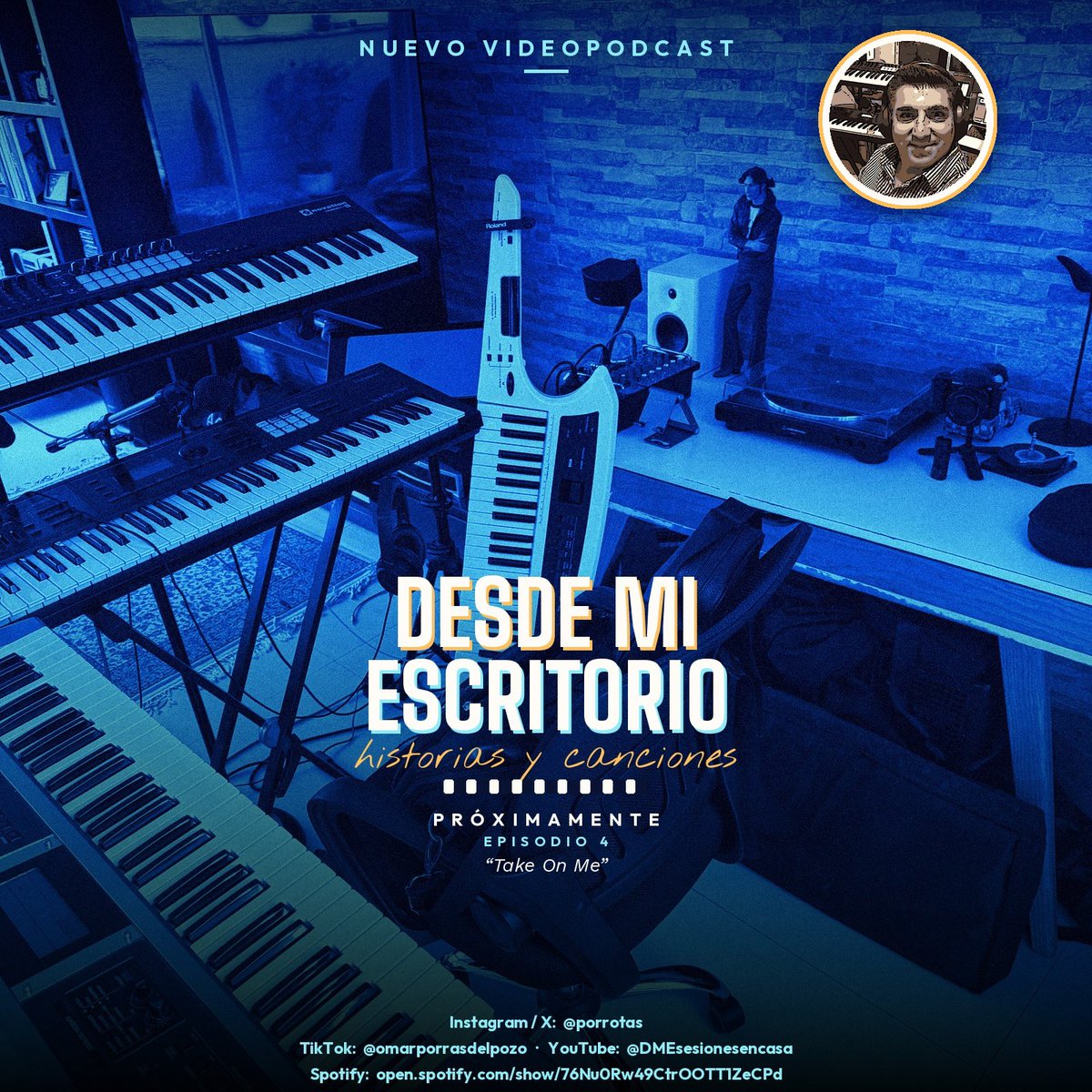 porrotas's tweet photo. Próximamente Desde mi escritorio … Episodio 4 … Take On Me ! El riff de teclado más famoso del mundo! Vamos a bailar! https://t.co/2Pk7Kb7st1
